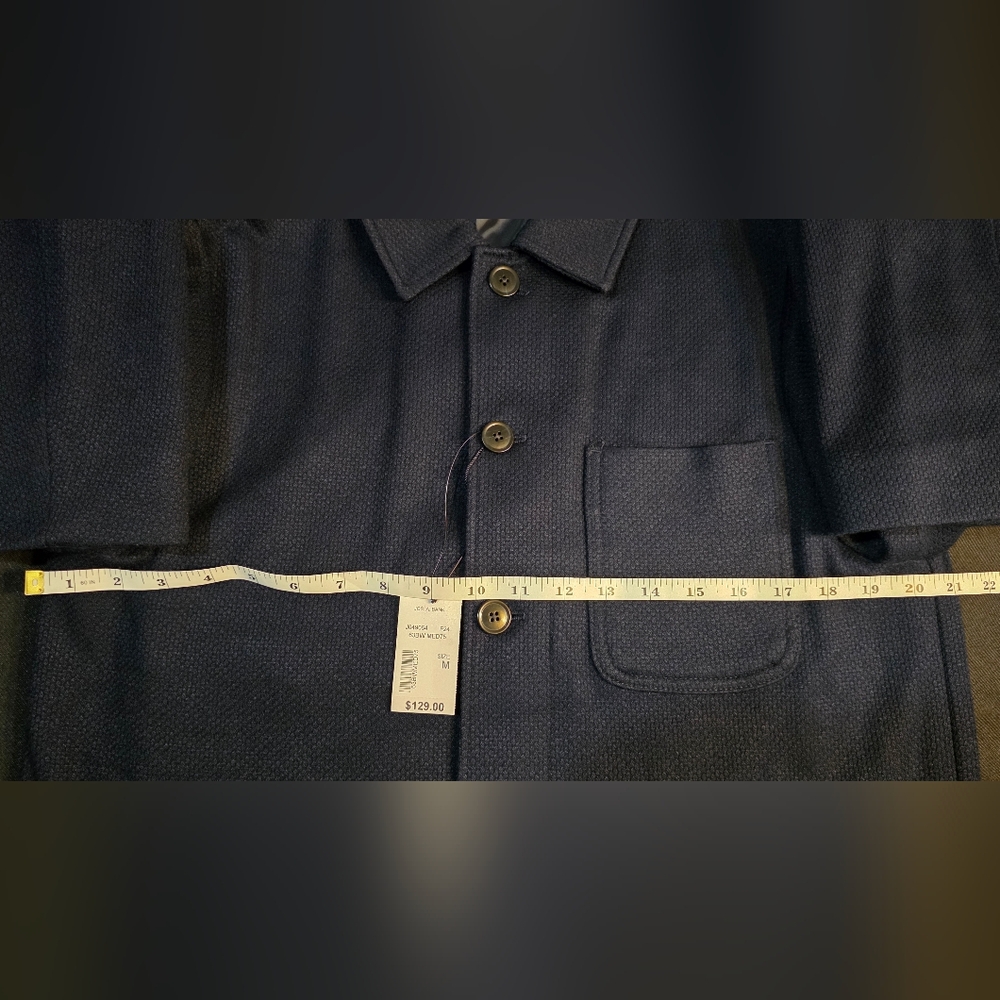 NEW Jos. A. Bank Knit Shirt Jacket Tailored Fit Medium M - Picture 3 of 5
